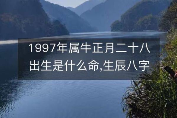 1997年生辰八字对照表_97年牛过了27岁会越来越好