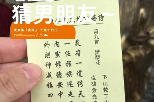 月老灵签免费解签姻缘抽签指南与运势解析